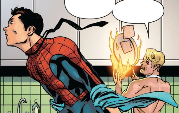 Peter Parker/Johnny Storm (spideytorch)